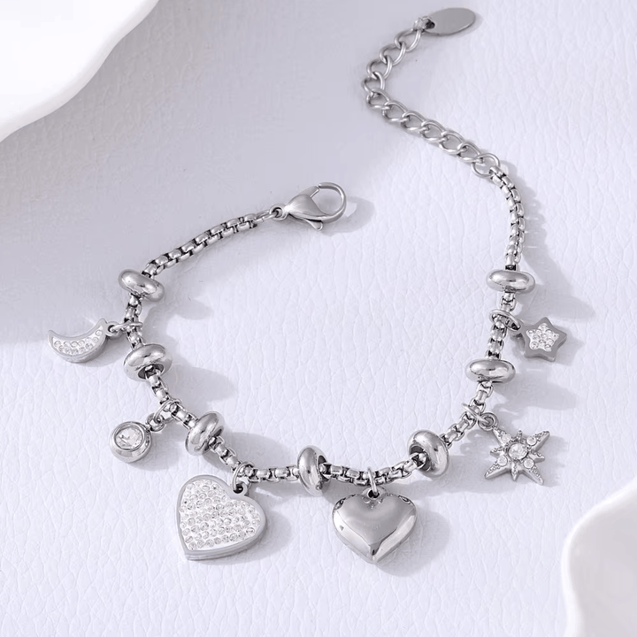 Twinkling Heart Charm Bracelet - HESTON MANOR