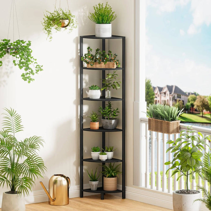 6-Tier Space Saving Bookshelf for Living Room, Bedroom, Office, Bathroom - Heston Manor