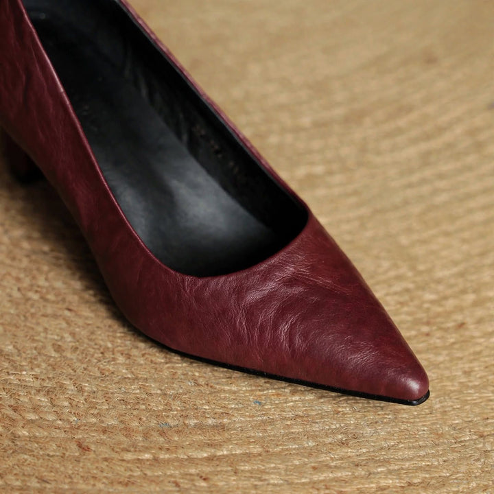 Coralie Genuine Leather Heels — photo 5