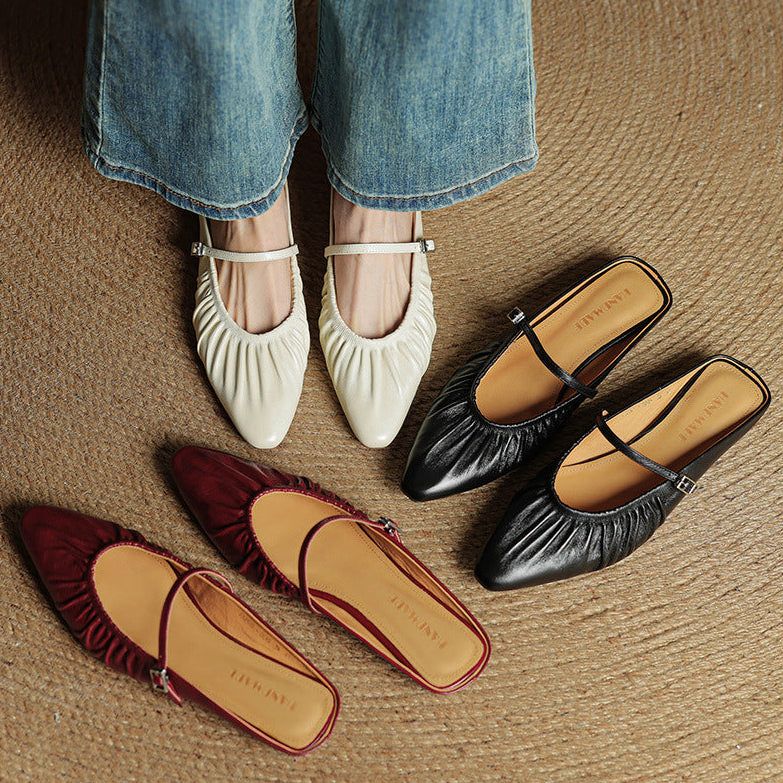 Naomi Genuine Leather Mules — photo 21
