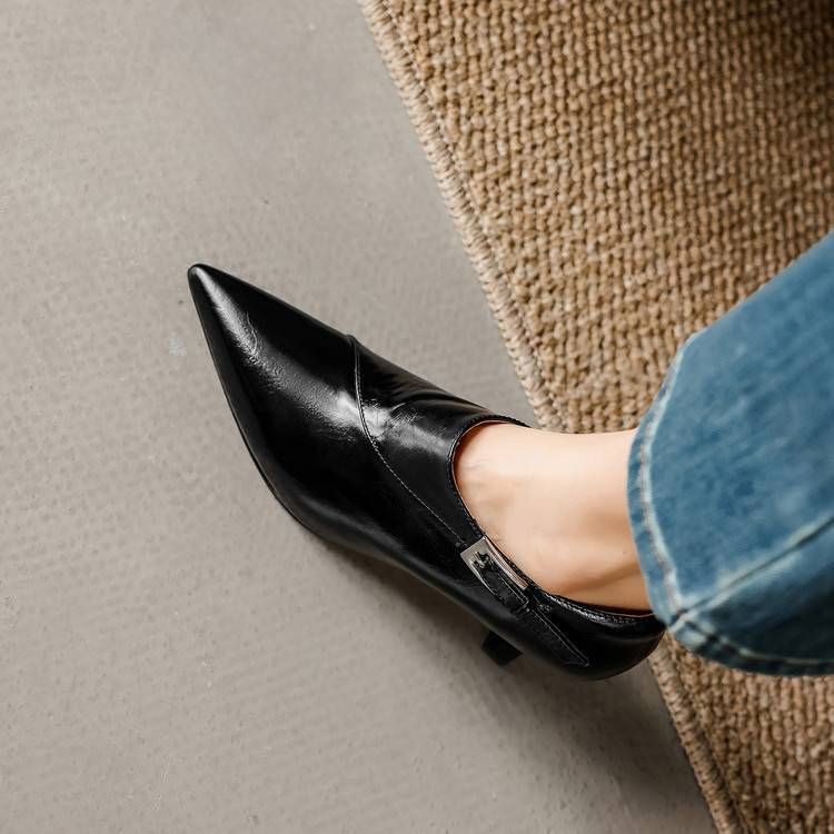 Beatrice Leather Stiletto Booties — photo 39