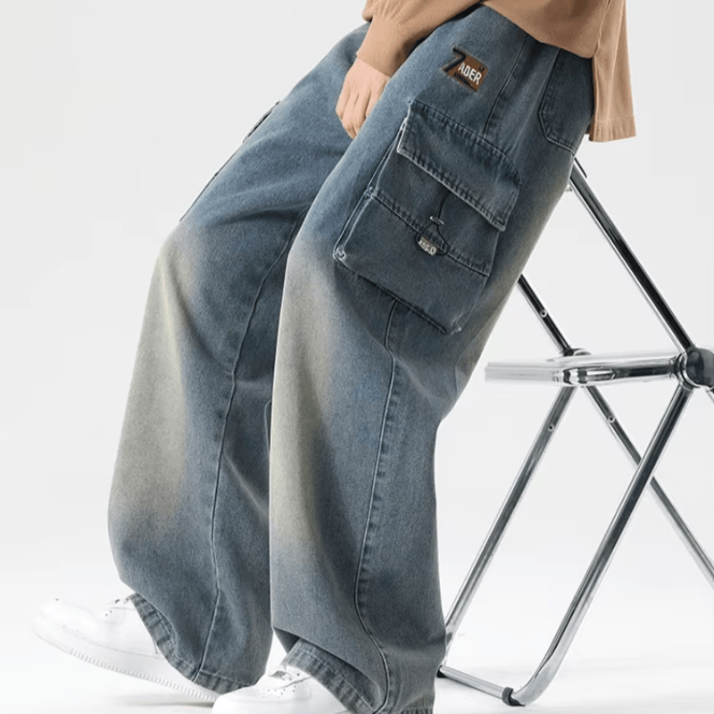 Large Pocket Cargo Jeans - HESTON MANOR