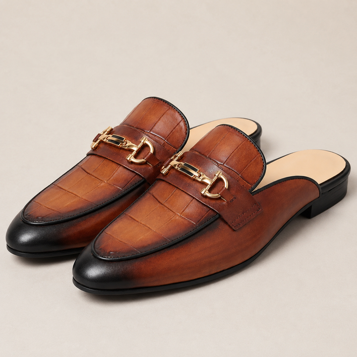 Eltan Genuine Leather Mules
