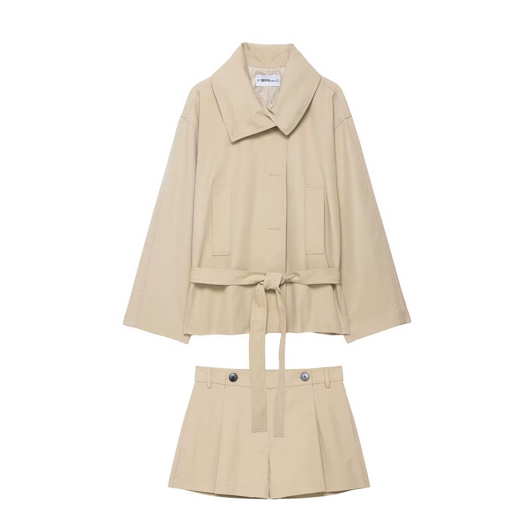 Women’s Sandstone Jacket & Skirt Set - Heston Manor