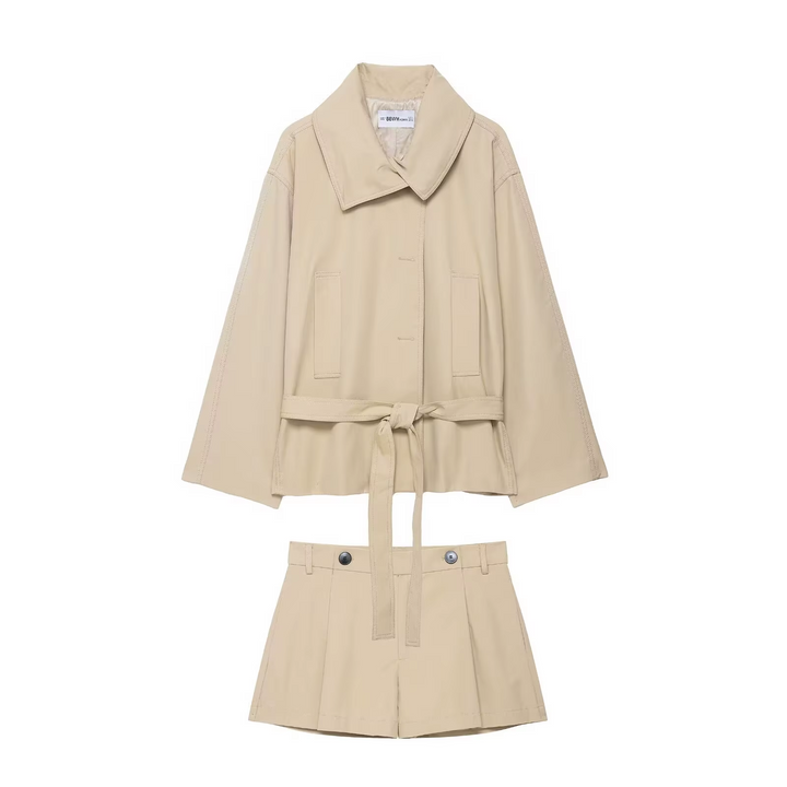 Women’s Sandstone Jacket & Skirt Set - Heston Manor