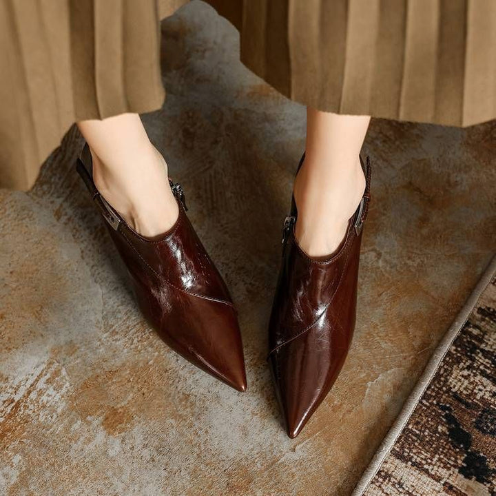 Beatrice Leather Stiletto Booties — photo 30