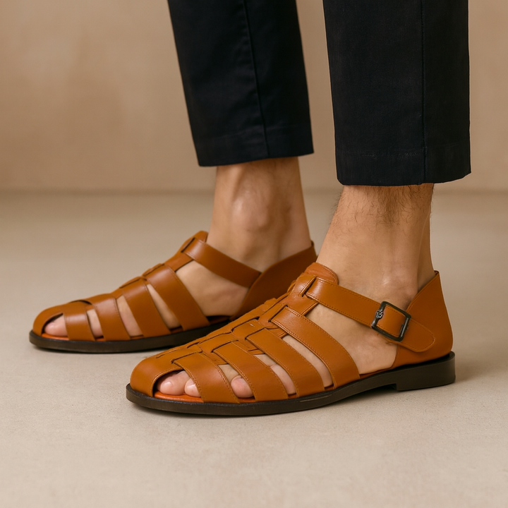 Donovan Leather Sandals — photo 4