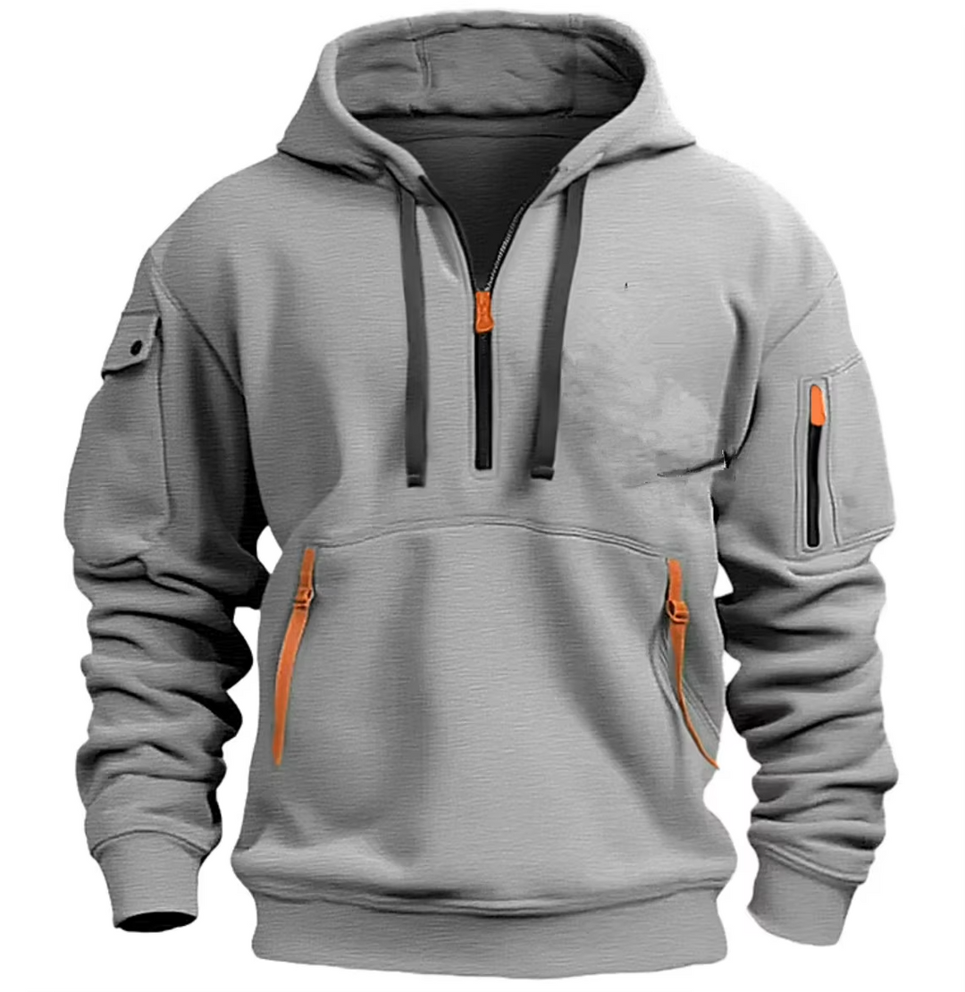 Men’s Utility Half-Zip Hooded Sweatshirt - Heston Manor