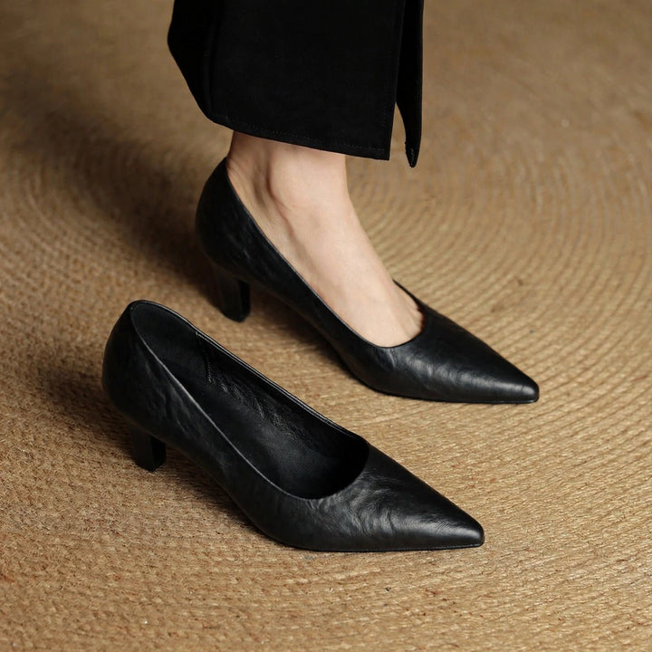 Coralie Genuine Leather Heels — photo 11