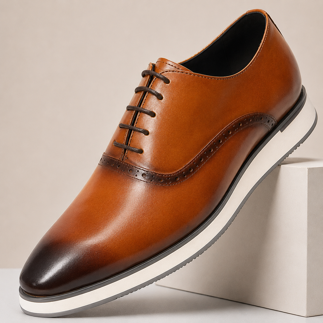 Quaro Cowhide Leather Oxford Shoes