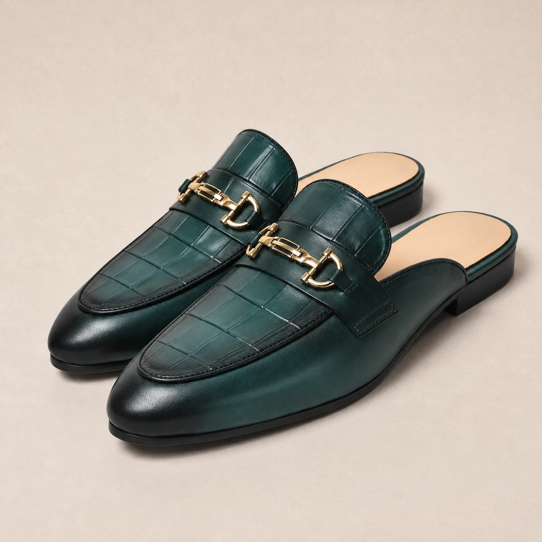 Eltan Genuine Leather Mules