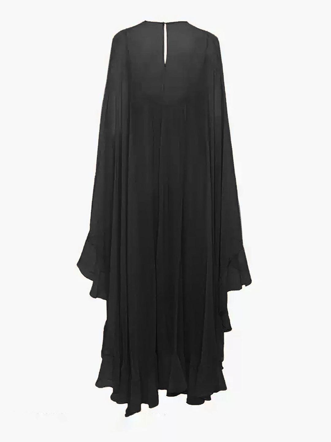 Chiffon Maxi Dress Womens - Elegant Cape Sleeves Seraphina - Heston Manor