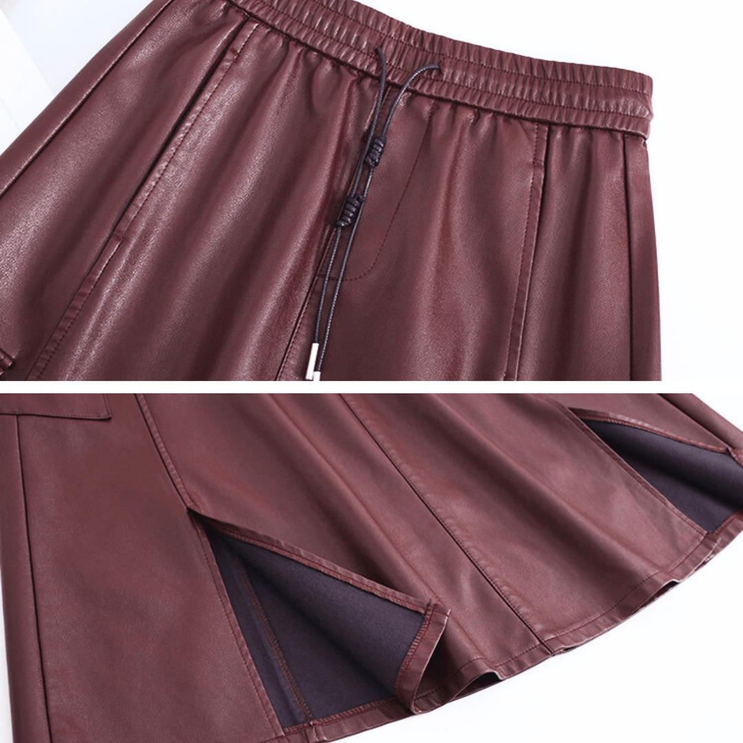 Zanoro Vionne Leather Skirt - Heston Manor