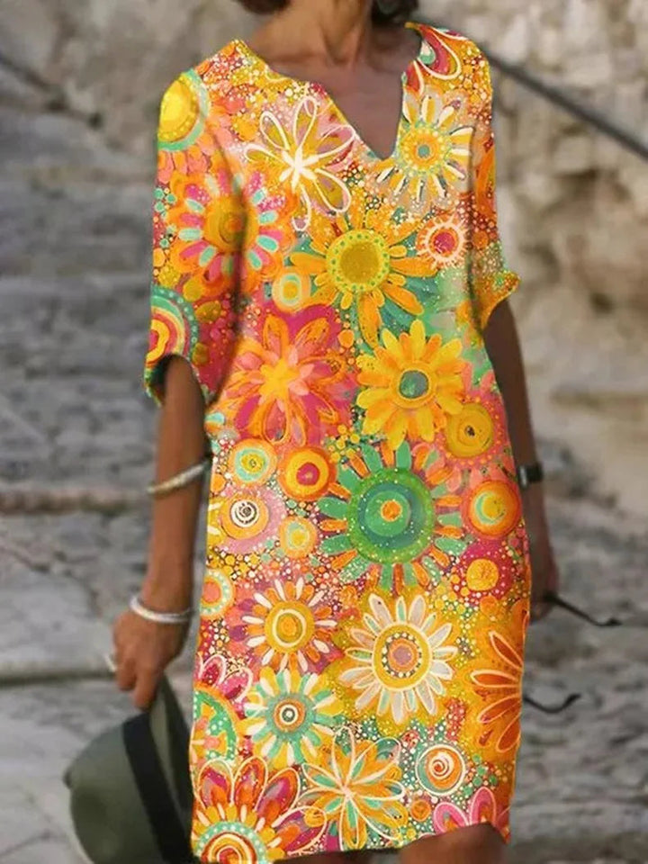 Floral Maxi Dress Womens - Flowy Elegant Silhouette Marlowe - Heston Manor