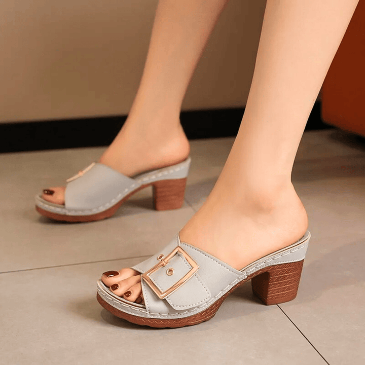 Kailyn Velora Heeled Sandals - Sleek Square Heel - Heston Manor