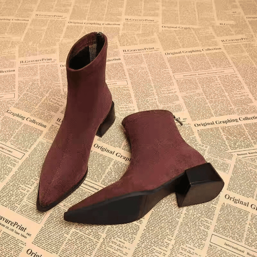 Savaro Suede Pointed-Toe Boot - Heston Manor