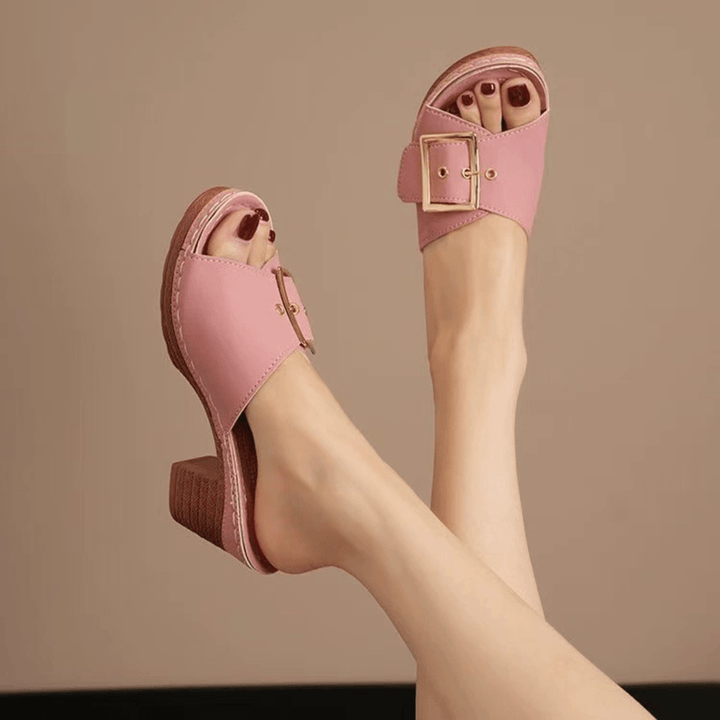 Kailyn Velora Heeled Sandals - Sleek Square Heel - Heston Manor