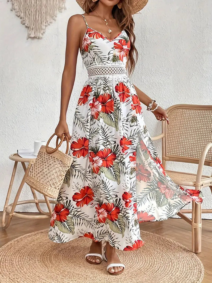 Floral Midi Dress Womens - Summer Breezy Comfort Ravella - Heston Manor