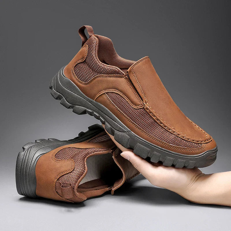 Venton Leather Slip-On Shoes