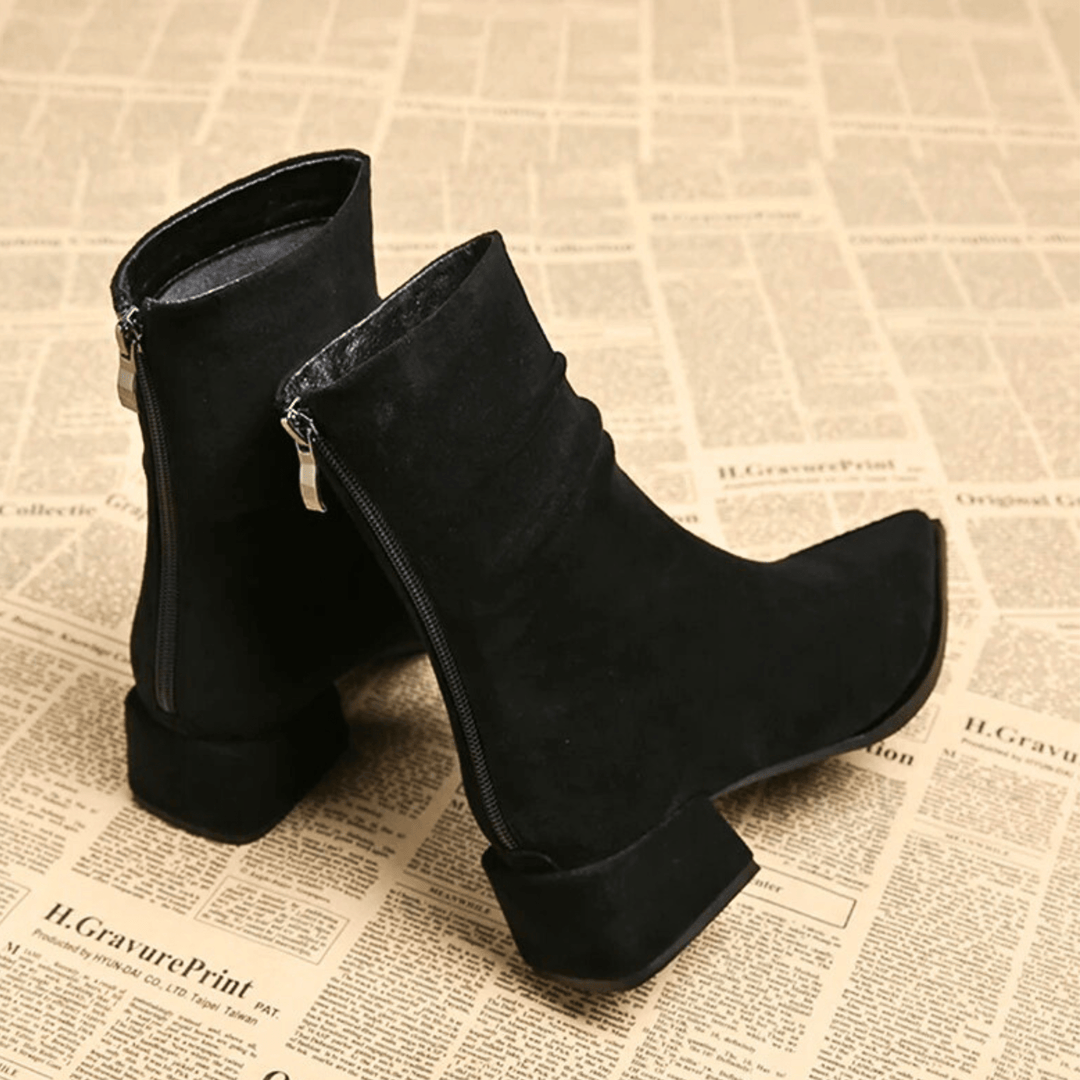 Valeria Pointed Toe Suede Boot - Heston Manor