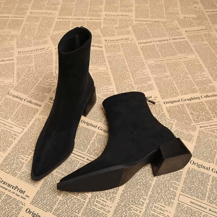 Savaro Suede Pointed-Toe Boot - Heston Manor