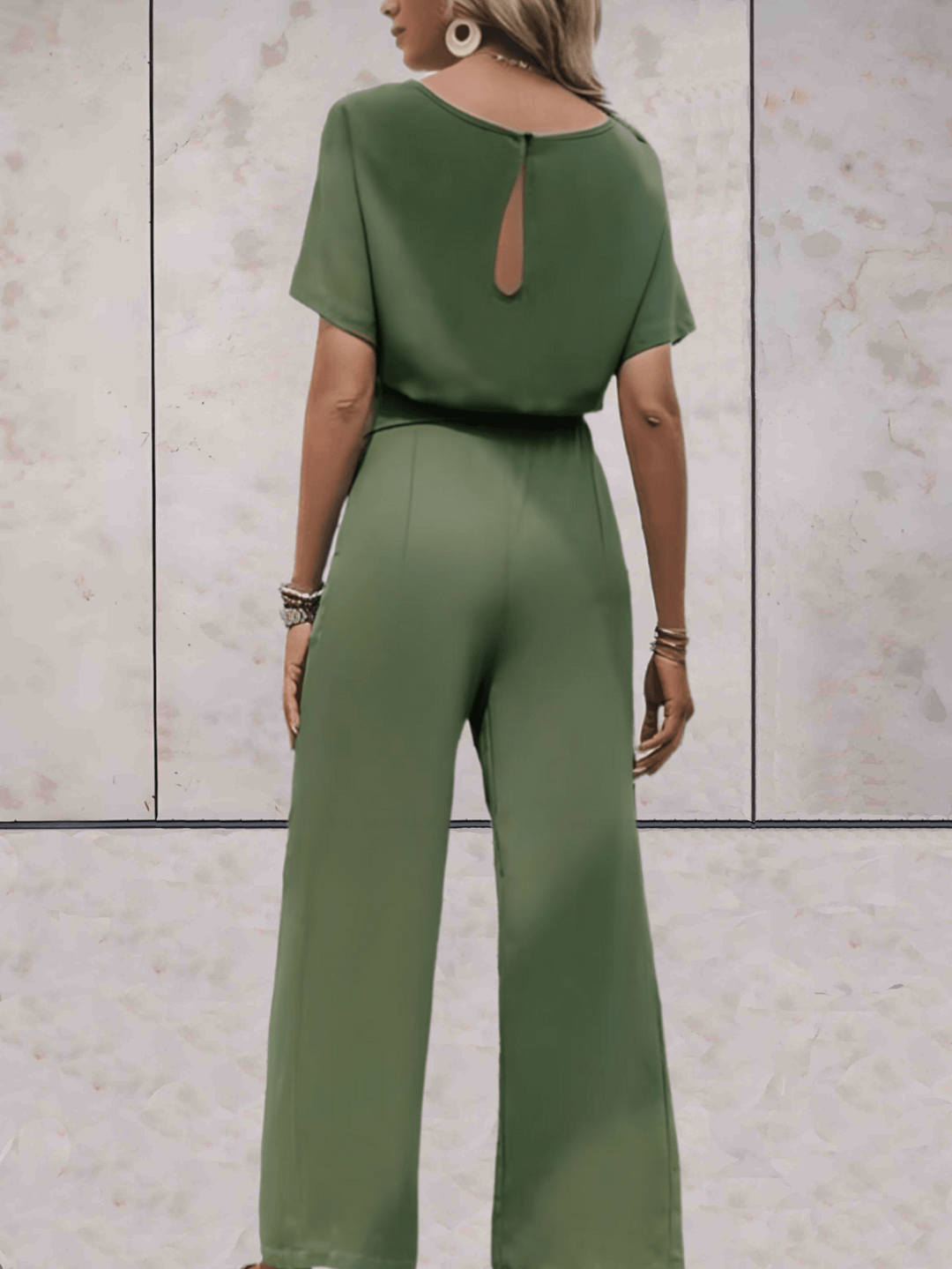 Women's Two-Piece Set - Camel Short Sleeve Outfit Padero - Heston Manor