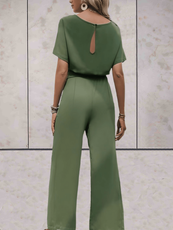 Women's Two-Piece Set - Camel Short Sleeve Outfit Padero - Heston Manor
