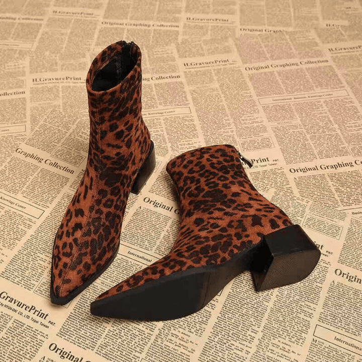 Savaro Suede Pointed-Toe Boot - Heston Manor