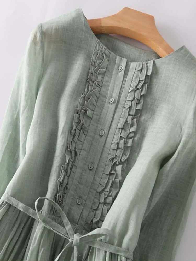 Vintage Dress Womens - Flattering Silhouette & Breezy Comfort Elanora - Heston Manor