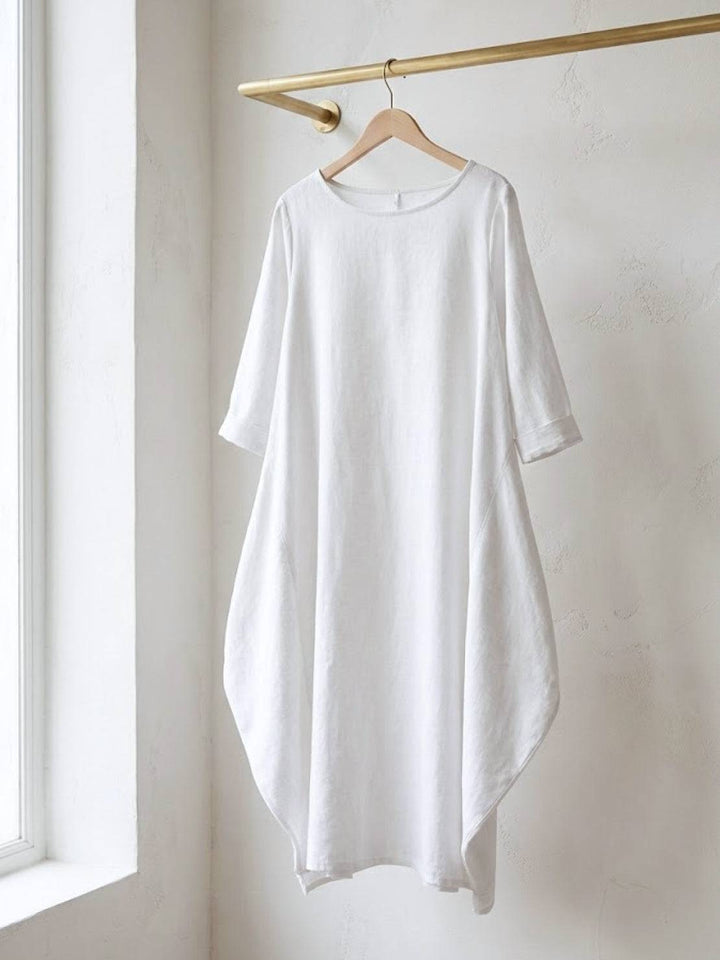 Boho Maxi Dress Womens - Oversized 3/4 Sleeves SerenaFlow - Heston Manor