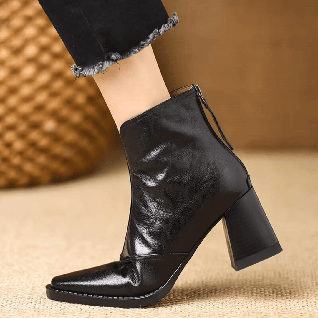 Ovelle Sculpted Block Heel Women's Boot - Heston Manor