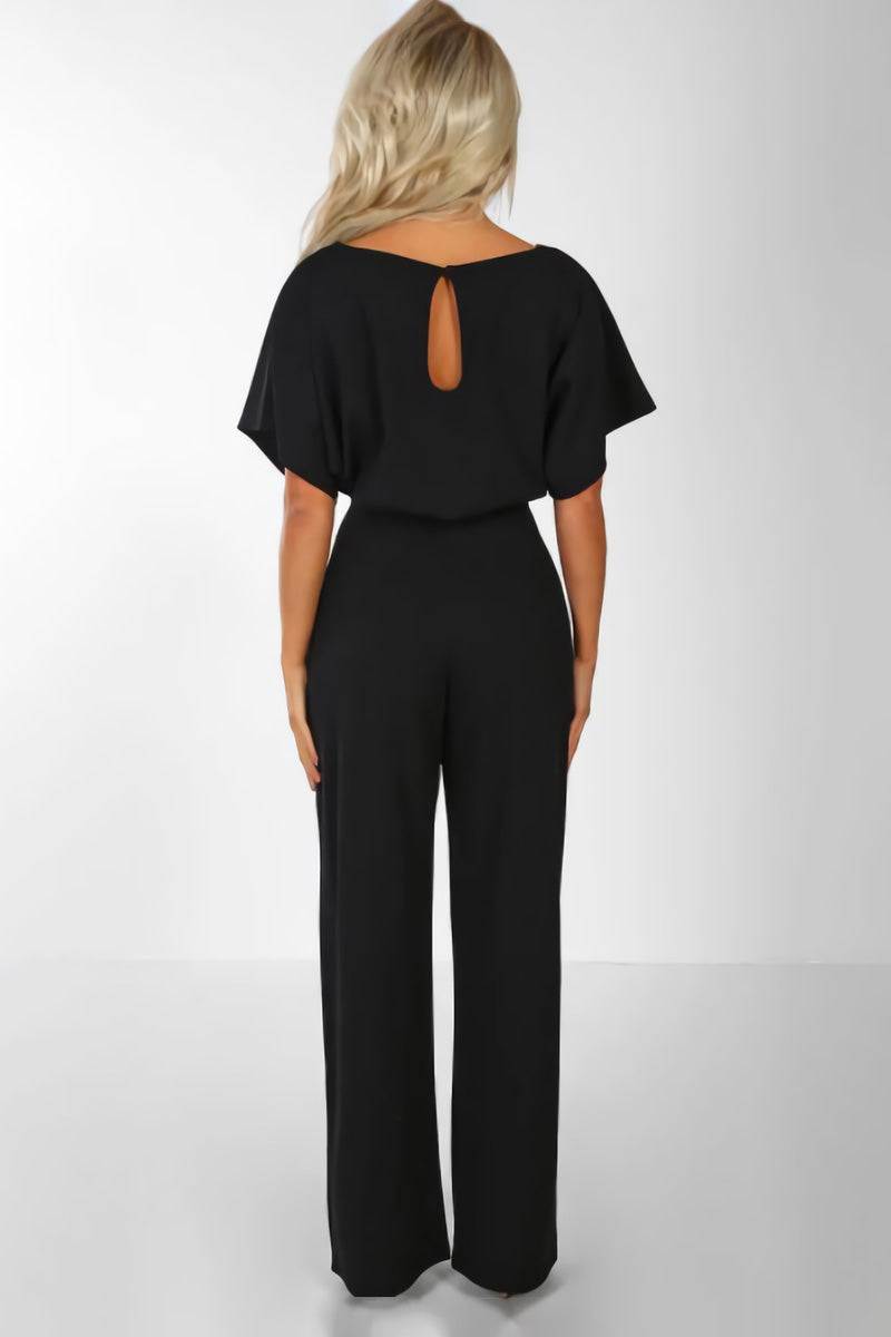 Wide-Leg Jumpsuit Womens - Batwing Sleeves Day-to-Night Stella - Heston Manor
