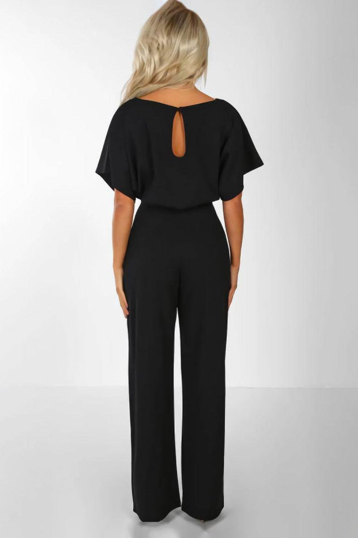 Wide-Leg Jumpsuit Womens - Batwing Sleeves Day-to-Night Stella - Heston Manor
