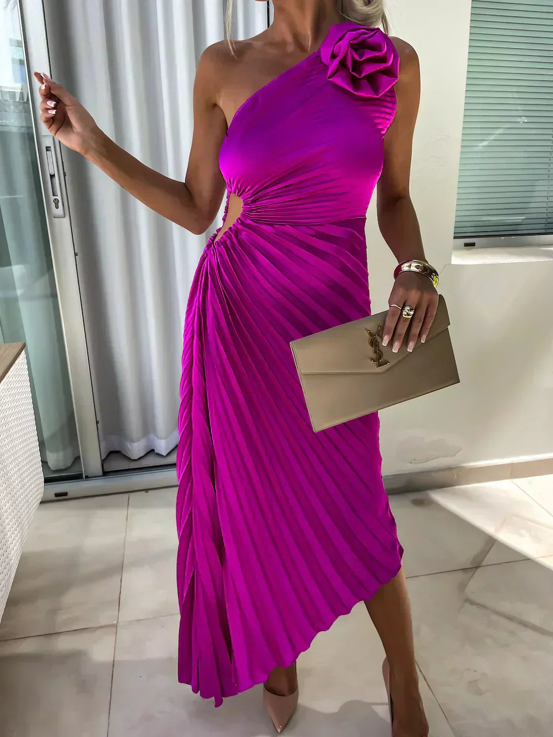 Floral Dress Womens - Flowy Cocktail Eveningwear Charisse - Heston Manor