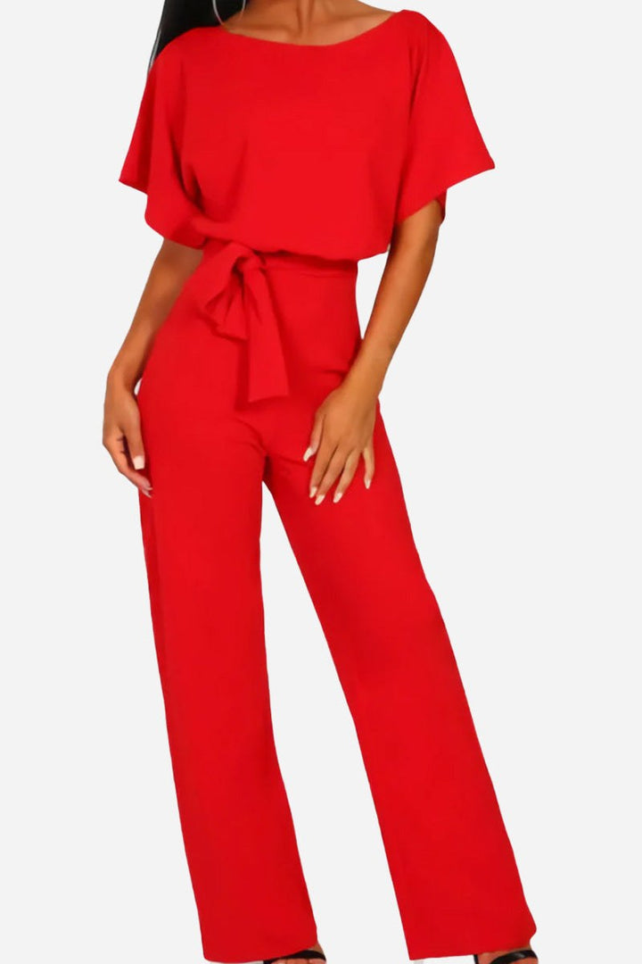 Wide-Leg Jumpsuit Womens - Batwing Sleeves Day-to-Night Stella - Heston Manor