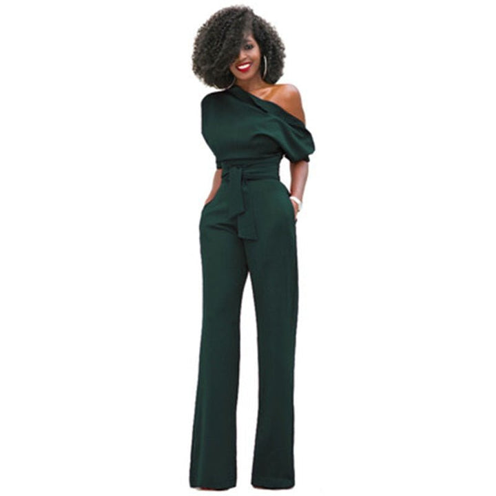 Wide-Leg Jumpsuit Womens - Off-Shoulder Formal Wear Rosabella - Heston Manor