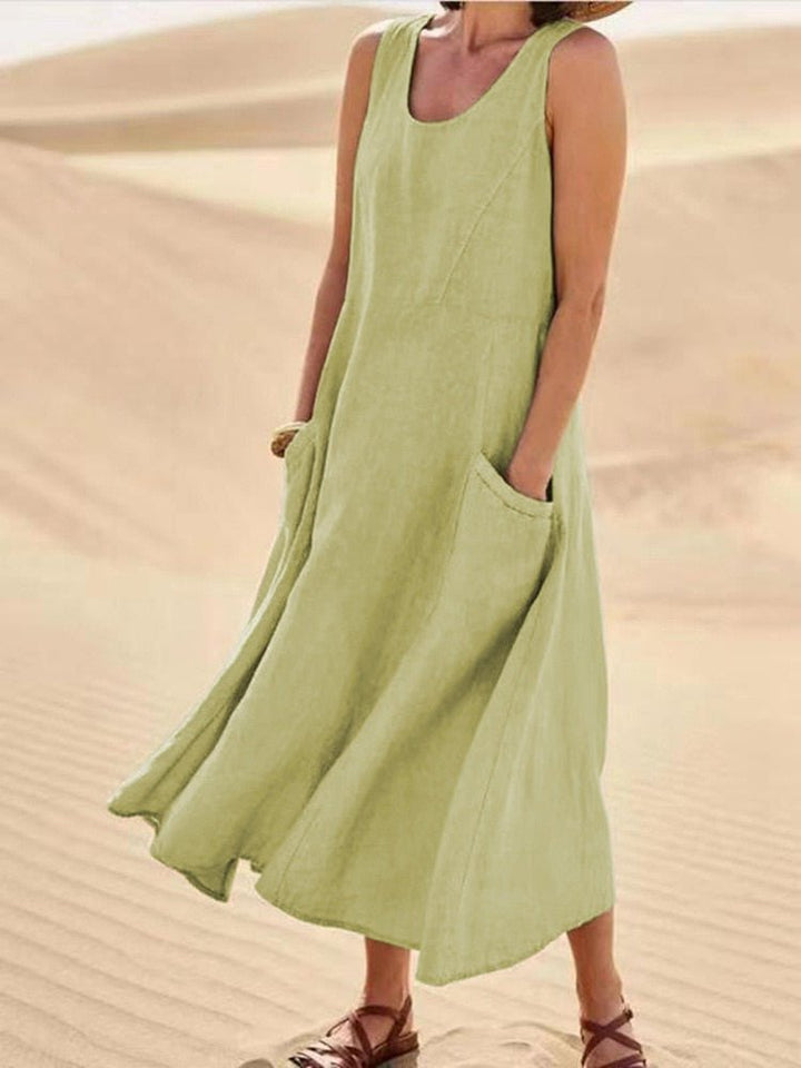 Maxi Dress Womens - Casual Sleeveless Summer Essential Kylora - Heston Manor