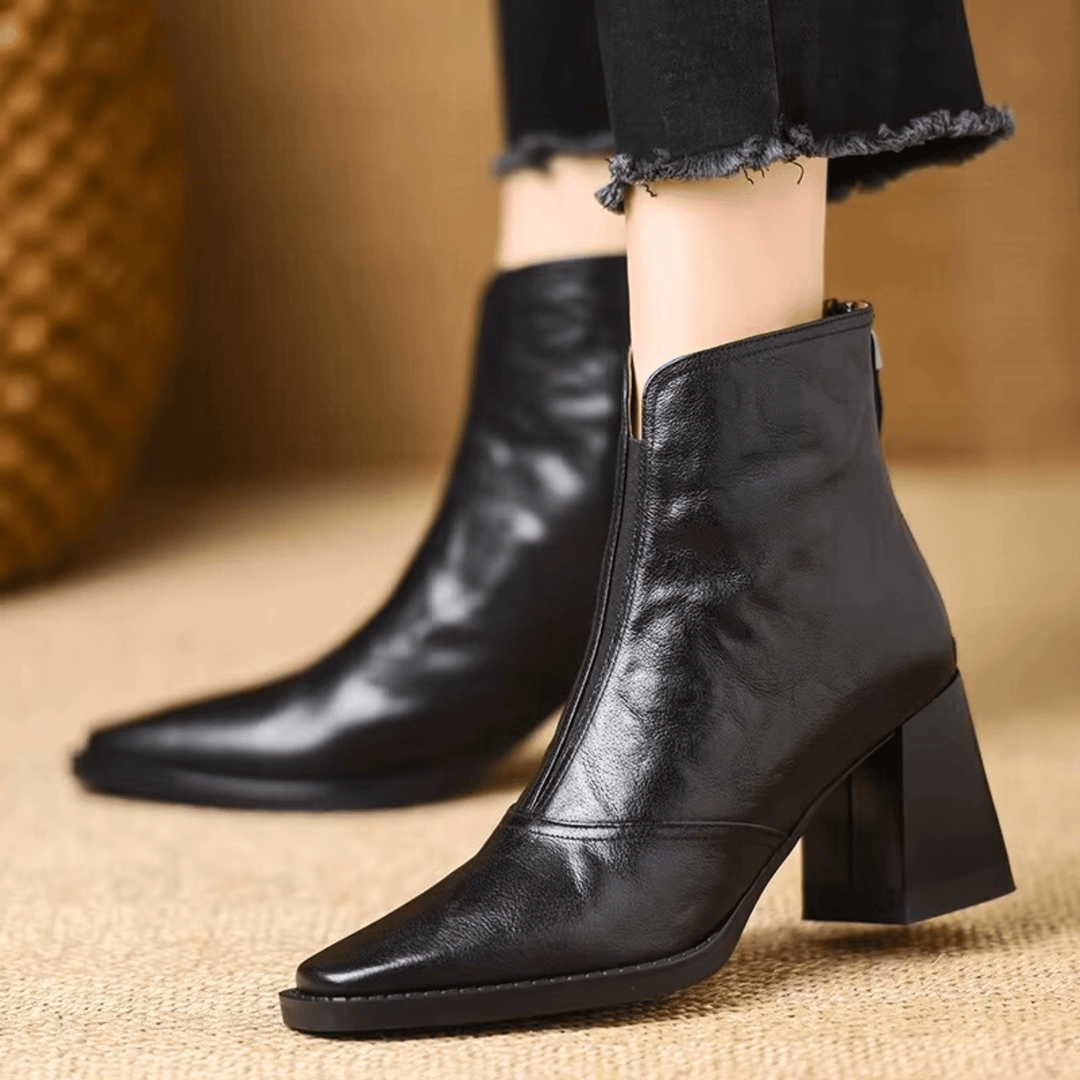 Ovelle Sculpted Block Heel Women's Boot - Heston Manor