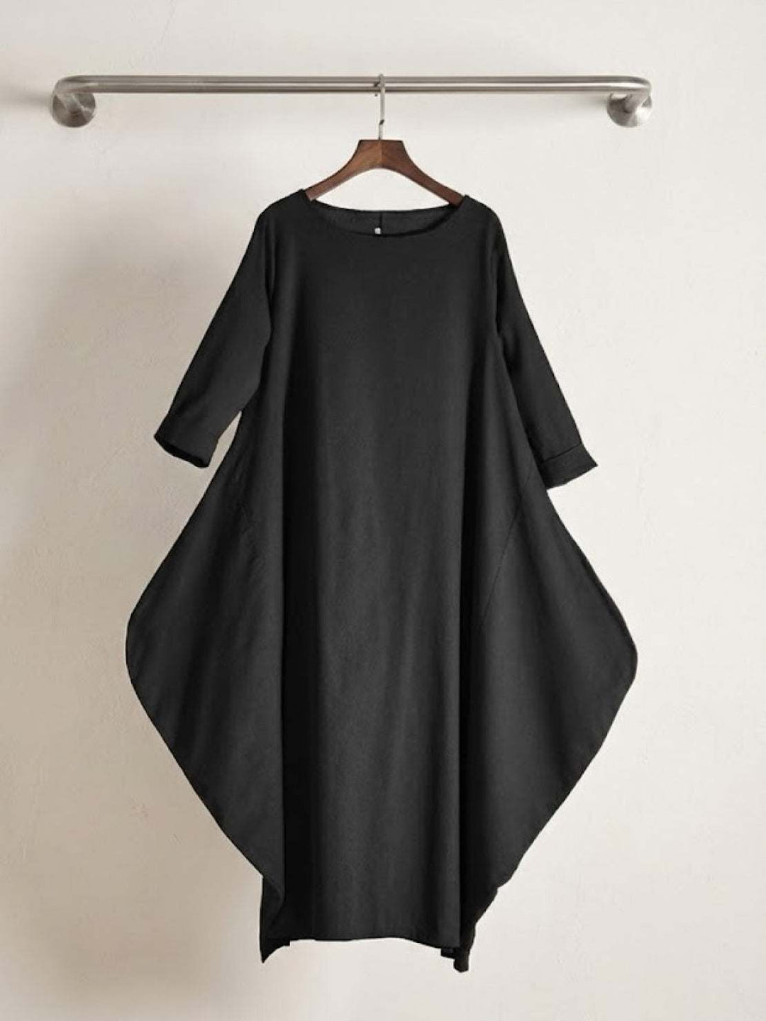 Boho Maxi Dress Womens - Oversized 3/4 Sleeves SerenaFlow - Heston Manor