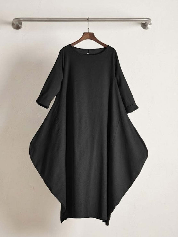 Boho Maxi Dress Womens - Oversized 3/4 Sleeves SerenaFlow - Heston Manor