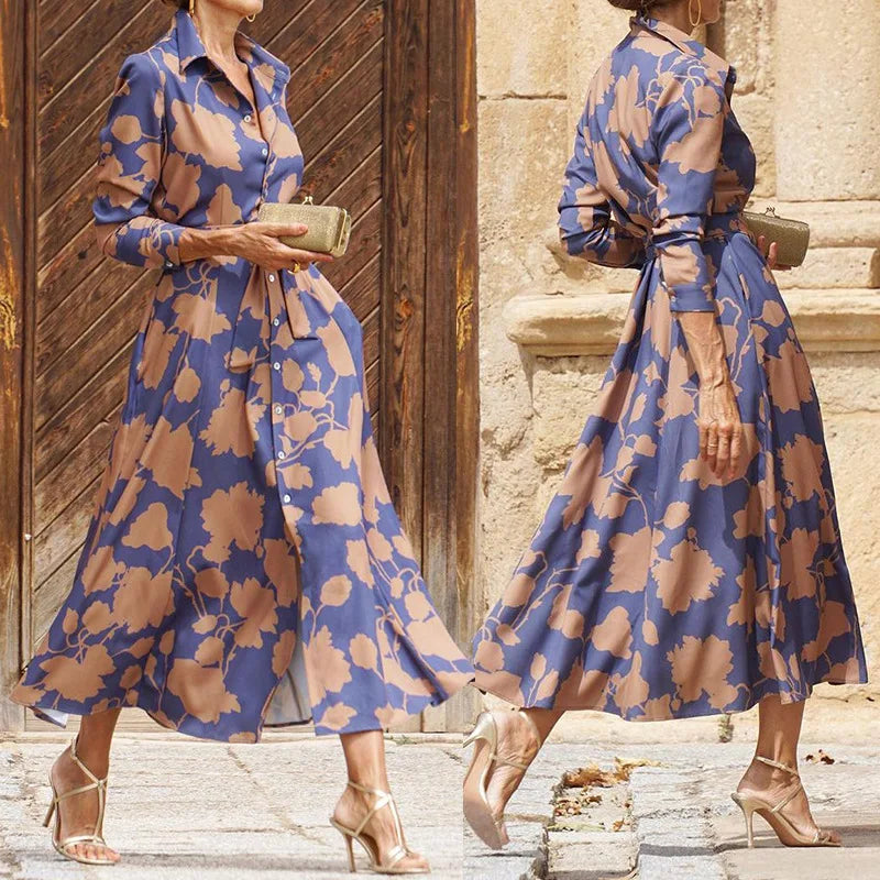 Lace Midi Dress Womens - Long Sleeve Evening Elegant Style Velora - Heston Manor