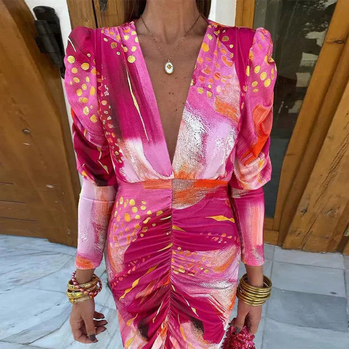 Maxi Wrap Dress Womens - Elegant Wedding Guest Attire Elara - Heston Manor