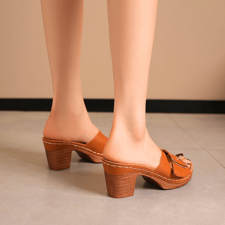 Kailyn Velora Heeled Sandals - Sleek Square Heel - Heston Manor