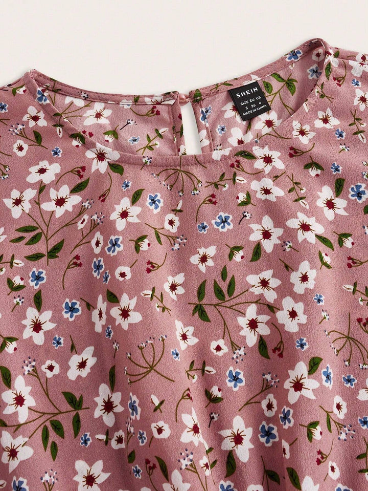 Floral Maxi Dress Womens - Smocked Waist Garden Print Gloriana - Heston Manor
