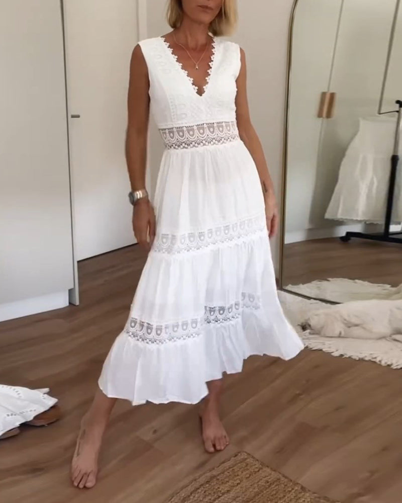 Wrap Boho Dress Womens - Flowy Draped Elegance Avalena - Heston Manor