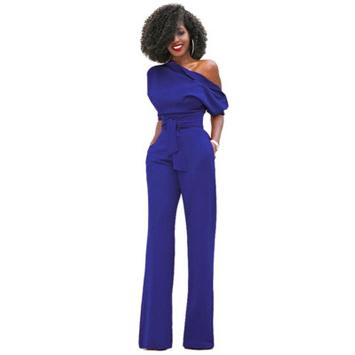 Wide-Leg Jumpsuit Womens - Off-Shoulder Formal Wear Rosabella - Heston Manor