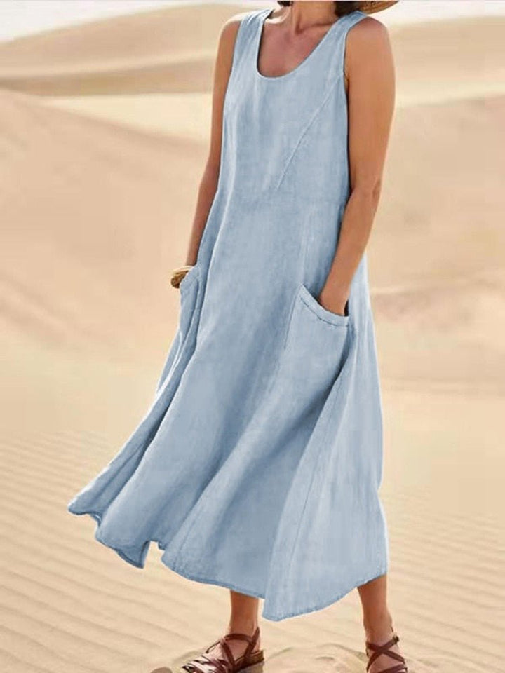 Maxi Dress Womens - Casual Sleeveless Summer Essential Kylora - Heston Manor