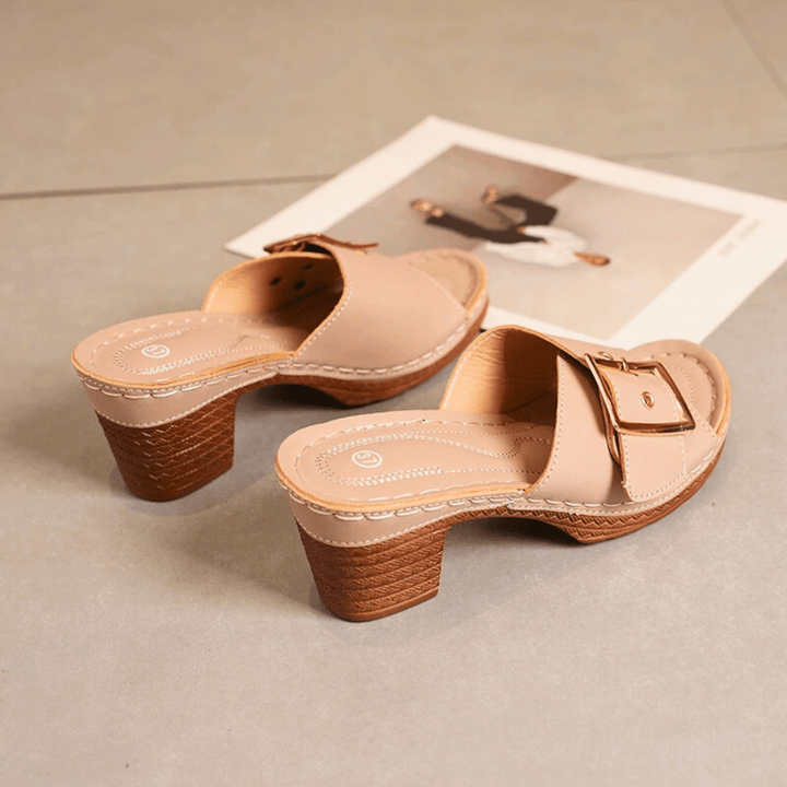 Kailyn Velora Heeled Sandals - Sleek Square Heel - Heston Manor