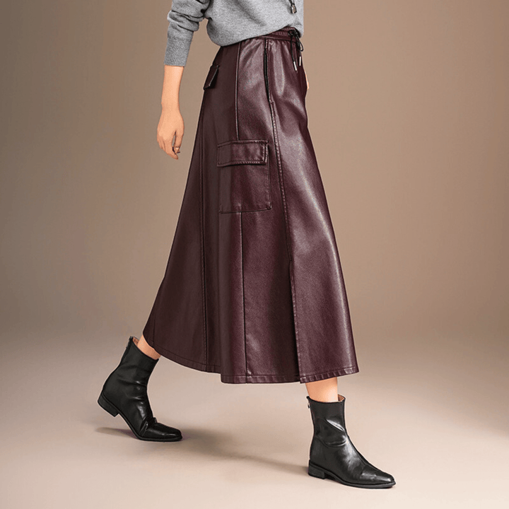 Zanoro Vionne Leather Skirt - Heston Manor