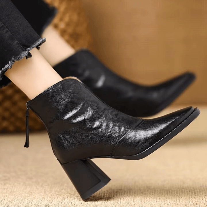 Ovelle Sculpted Block Heel Women's Boot - Heston Manor